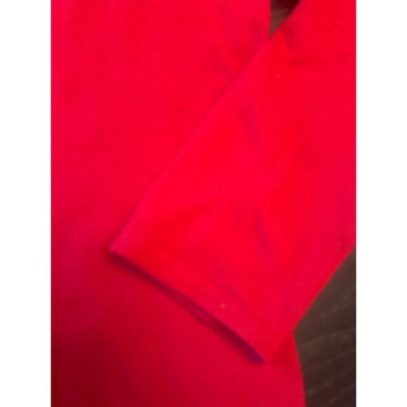 Jones New York Country Vintage 90s Red Cashmere Turtleneck Sweater L Minimalist - Picture 2 of 5